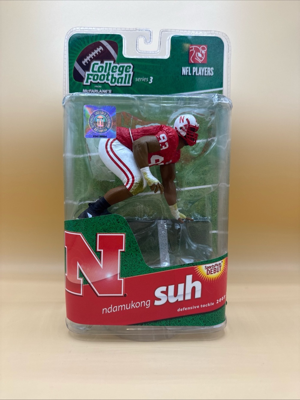 Nebraska Cornhuskers 2011 Ndamukong Suh McFarlane College Series 3 Figure